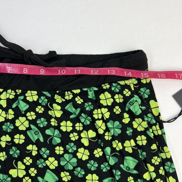 Nightzone St Patricks Day Green Clover Shamrock Hat Unisex Pajama Pants Sz M NWT - Picture 6 of 9